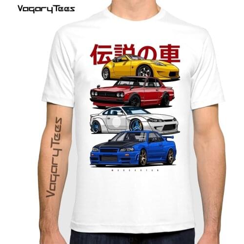 New Fashion Men T-Shirts JDM Mix Sports 800 AE86 Cressida and Levin TE27 Print T-Shirt Boy Casual Tops Funny White Short Sleeve