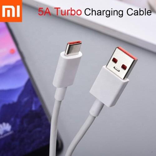 1/1.5M Original Xiaomi 5A Turbo Charger Cable Quick Charging Type C Data Cord For Mi 9 10 10T 11 Note 10 Pro Redmi Note 9 Pro 9S