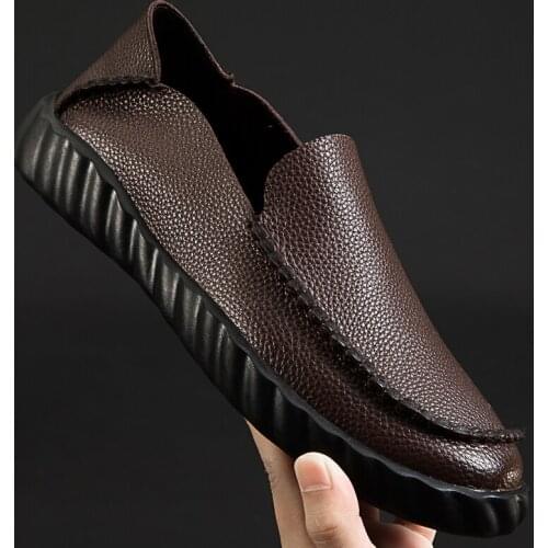 Para sale men comfortable mens casuales hombre breathable shoes leather sapatos causal informales de casual sapato cuero shoe