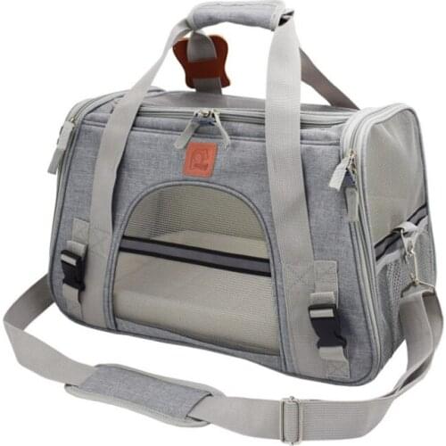 Breathable Pet Dog Carrier Travel Car Seat Carriers Portable Backpack Cat Cage Breathable Small Dog Travel Bag Airplane Approved