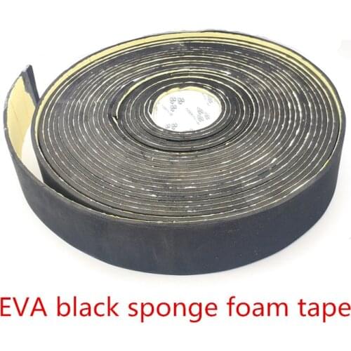 Strong single-sided foam tape EVA 180mm 65mm width black sponge foam tape sealing adhesive material foam