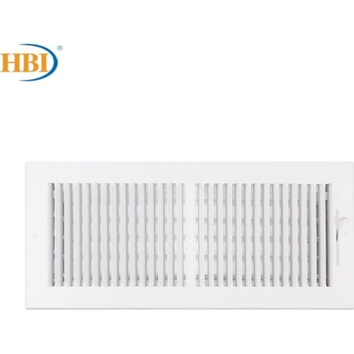HBI 2-Way W16"*H6" Straight-Blade Ventilation Grille Air Outlet Valve Air Supply Register Air Vent Cover Steel Ceiling/Sidewall
