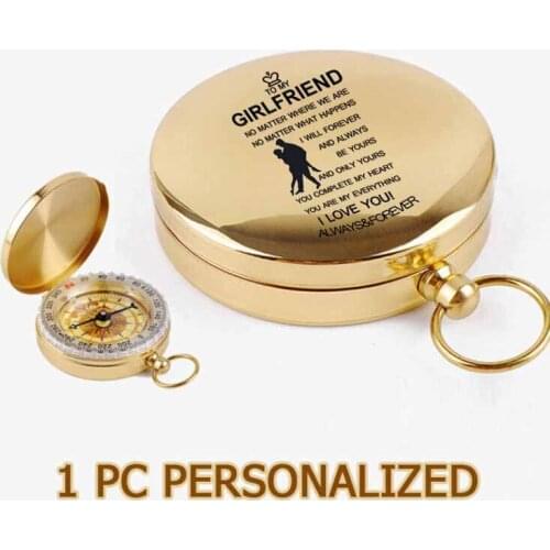 1pc Cusotmized Engrave Compass For Grandson Dropshipping Personalized Christmas Gifts Navigator Functional Compass 2021 ZNZ042