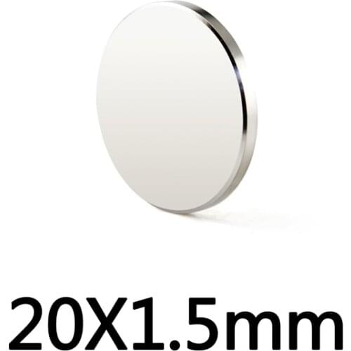 10/20/50pcs 20x1.5 mm Thin Neodymium Strong Magnets Permanent Round Magnet 20x1.5mm Powerful Magnetic Disc magnet 20*1.5 mm