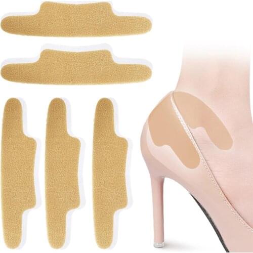 5 Pairs Kapmore High Heel Grip Anti-wear Feet Non-slip High Heel Pad Shoes Inserts Woman Shoes Sticker Foot Care Tool