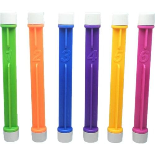 6 Pcs Colorful Swimming Pool Diving Stick Toy Sinking Underwater Fun Toys Dive 63HE