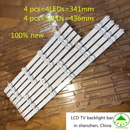 8 PCS/set 100% new LED backlight Strips for LG 39LN540V 39LN570V 39LA620V innotek HC390DUN POLA2.0 39 inch A B Pola 2.0