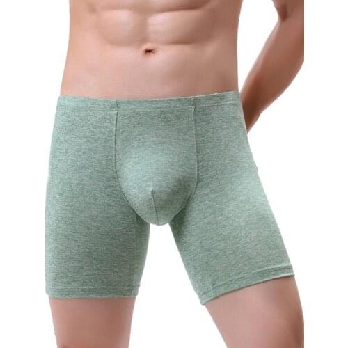 Boxers Men Breathable Boxers Panties Shorts U Convex Elastic Solid Color Underpant lastic Waistband Breathable Mens Underwears