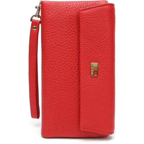 JCCS Designer Wallets Genuine Leather Famous Brand Women Wallet Fashion Money bag Cell Phone Pocket ladies Luxury Long Purs