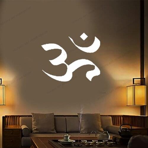 Hinduism Namaste Yoga Mandala Vinyl Wall Garage Stickers Home Decor Room Art Mural Wall Decal Wallpoof CX1822