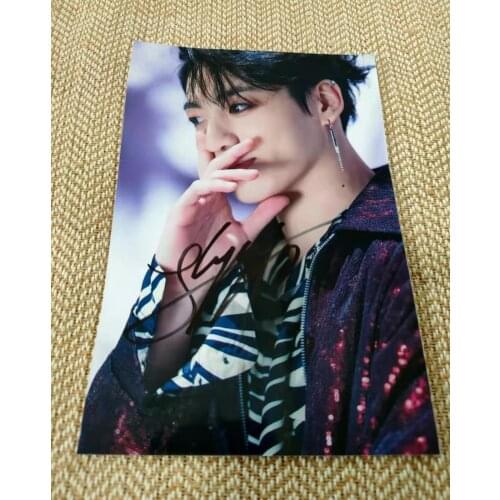 MAP OF THE SOUL V SUGA JIN JIMIN Jung Kook RM J-HOPE Autographed Photo 5*7 K-POP GIFTS COLLECTION 082021B