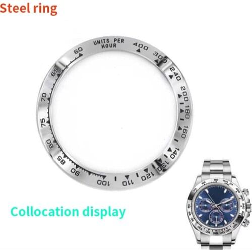 For ROLEX Bezel Ceramic Scale Ring Mouth Outer Diameter 39.2mm Inner Diameter 31.4mm Suitable for DAYTONA 116500-116520