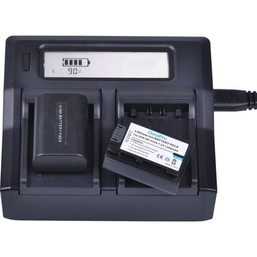 1pc NP-FV50 NP FV50 Li-ion Battery + LCD Dual Quick Charger For Sony NP-FV50 HDR CX390 290E PJ510 820E 790E 660E XR260 CX700E