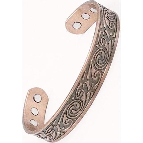 Fashion Viking Magnetic Energy Punk Red Copper Bracelet Magnetic Red Copper Bracelet