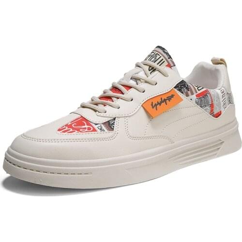 Men Casual Shoes Graffiti Breathable Fashion Sneakers Classic Summer Outside Comfortable Lace Up Boots New 2021 Brand 39-44