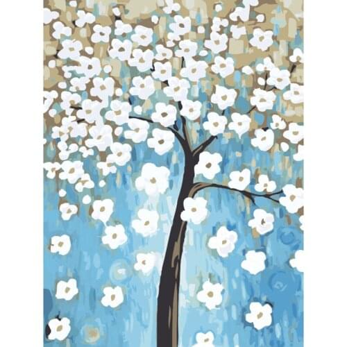 Latest craft Frameless diy Oil Painting Fortune tree picture by numbers canvas gift Digital On Canvas painting Home decorative