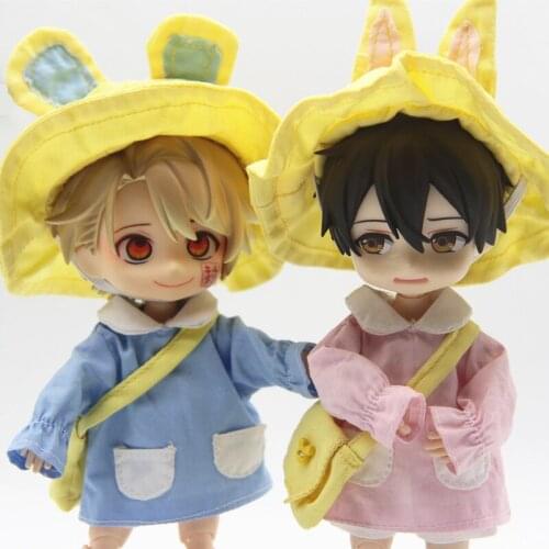 New 16cm BJD Ob11 Doll Clothes Lovely Kindergarten Suit 1/12 Doll House GSC Obitsiu 11 Universal Accessory Kawaii DIY Gifts