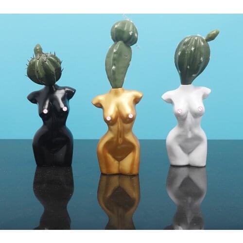Sexy Kardashian Nude Sculpture Breast Mouth Buttock Art Female Body Flower Vase Creative Home Decor Resin Decor