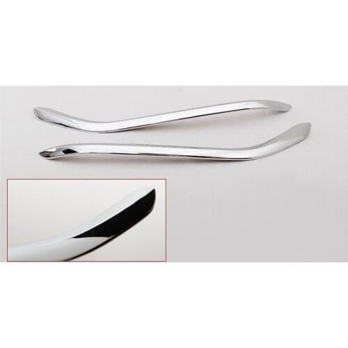 Fit For Honda Vezel HRV HR-V 2014 2015 Car Front Fog Light Lamp Trim Strip Car-styling Decoration Sticker ABS