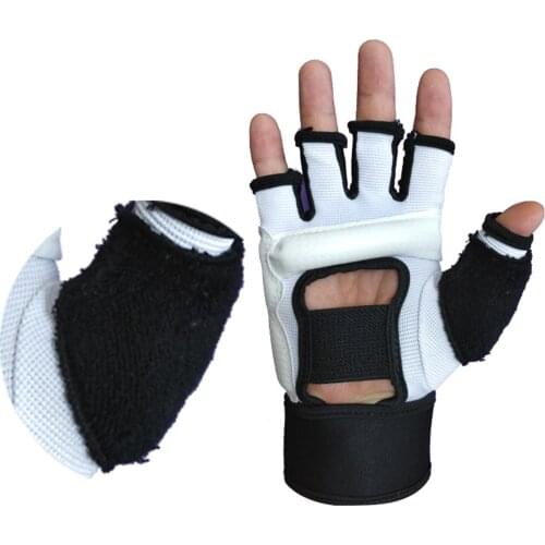 Half Finger Fight Boxing Gloves Mitts Karate Sandbag TKD Protector For Boxeo MMA Muay Thai Kick Boxing Training Taekwondo Gloves