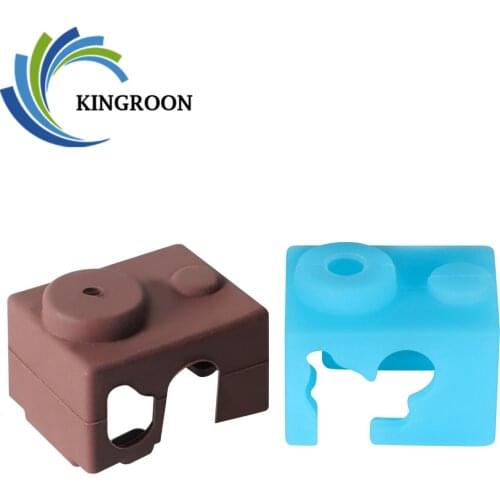 KINGROON 1PC E3D V6 Heated Block Silicone Cover V6 Protective Sock Case For Warm Keeping Cover For Reprap 3D Printer Parts