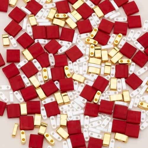 Taidian Japanese Miyuki Tila Beads Multi Colour Size Glass Beaded Necklace Earring Bracelet 5grams/bag Creativity Style