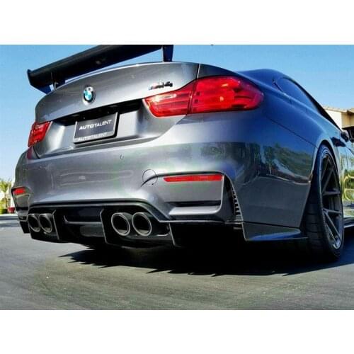 PSM Real Carbon rear lip diffuser 4pcs set for F82 M4 F80 M3 2015UP B450