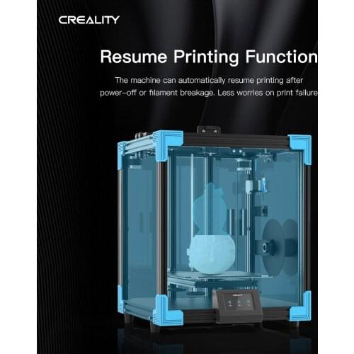 FDM Enclosed 3D Printer Ender-6 Corexy Transparent Cubic Structure Silent Motherboard Branded Power Supply Print size 25*25*40CM