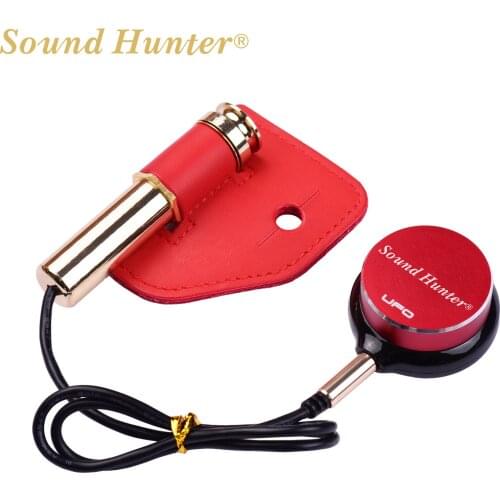 Sound Hunter Guitar Transducer Pickup Piezo Pickup for Guitar Ukulele Violin Viola Erhu Instrument Accessory Replacement