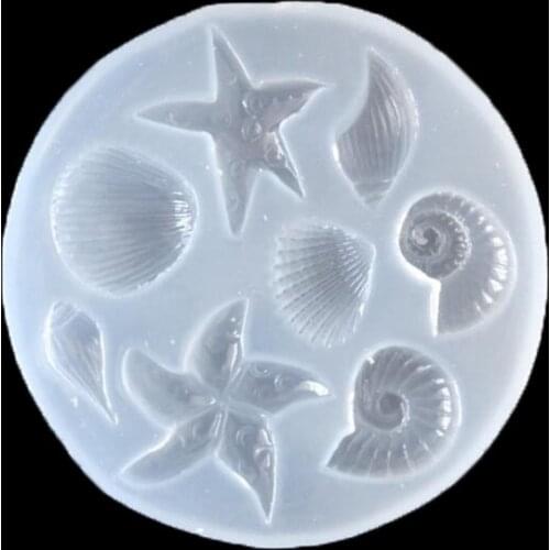 1PCS UV Resin Jewelry Liquid Silicone Mold Starfish Shell Tree Animal Flower Resin Molds For DIY Pendant Charms Making Jewelry