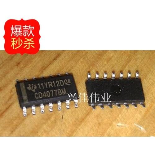 10PCS The new logic chip CD4077 CD4077BM HEF4077 SOP14