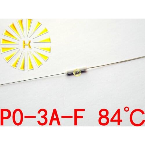 100% Original P0-3A-F 84 degree Thermal-Links 3A 250V Resistance Temperature Fuse x 100PCS FREE SHIPPING
