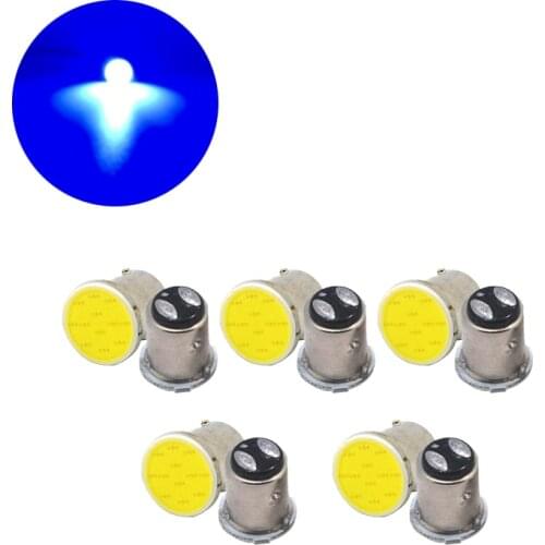 10x Blue COB 12SMD 1157 BAY15D Car LED Light Signal Bulbs Super Bright Auto Turn Tail Reverse Parking Brake Lamp 12V