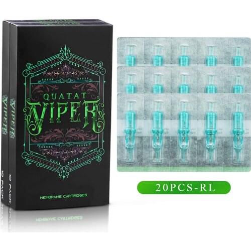 20PCS Makeup Tattoo Cartridge Needles Disposable Sterile Round Liner Needles 0.25MM 0.3MM 0.35MM For Tattoo Rotary Pen Supplies