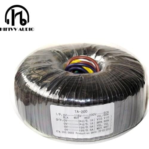 200W 200VA copper enamel wire Circular transformer for class A amplifier Output 28V and 15V