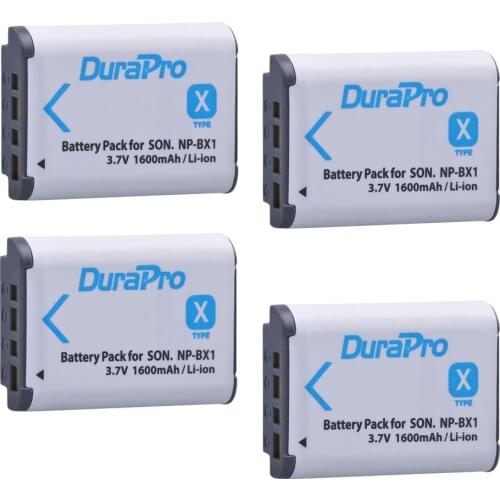 4 Pack NP-BX1 NP BX1 NPBX1 Battery For SONY DSC RX1 RX100 RX100iii M3 M2 RX1R WX300 HX300 HX400 HX50 HX60 GWP88 PJ240E HDR-AS15