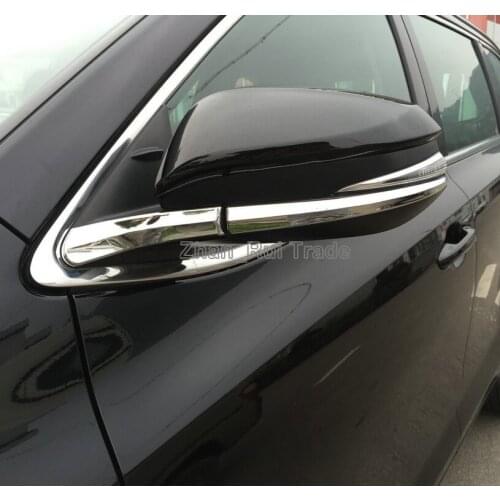 ABS Chrome Car Accessories Side Mirror Trim Rear View Molding Below For Toyota Highlander 2014-2019