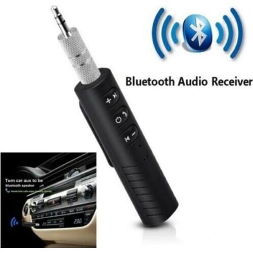 1pcs Clip On Car Bluetooth Audio Receiver Mini 3.5mm Jack Hands Free Music Adapter