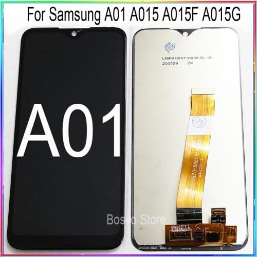For Samsung A01 A015 screen display with touch with frame assembly A015F A015G A015DS