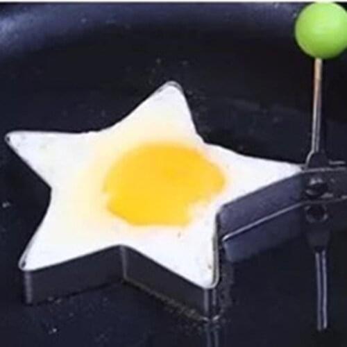 Fried Egg Shaper egg Pancake Ring Mould Mold Kitchen Cooking Tools Stainless Steel Love Flower Round Star Molds Hot
