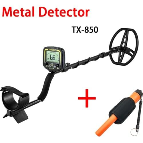 TX-850 Metal Detector Underground Depth 2.5m Scanner Search Finder Gold Treasure Detector + Metal Detector pointer Pinpointing