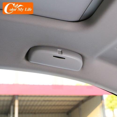 Color My Life Car Sunglasses Glasses Holder Case Storage Box for Volkswagen VW Touran 2016 2017 2018 2019 2020 2021 Accessories