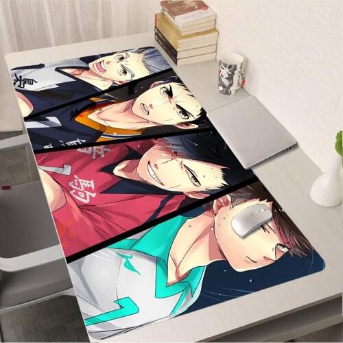 Gaming Mouse Pad Anime Mousepad Desk Mat Pad on the Table Deskmat Gamer Keyboard Gamer Accessories Deskpad Oya Oya Oya Haikyuu