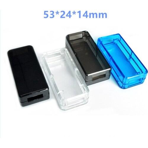 USB male and female shell plastic USB voltage and current detector shell USB interface plug card reader transparent