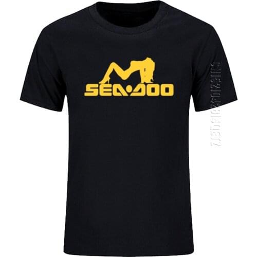 Summer New Men Classics Sea Doo Seadoo Moto Black Funny Graphic O Neck Oversized Cotton Classic T Shirt