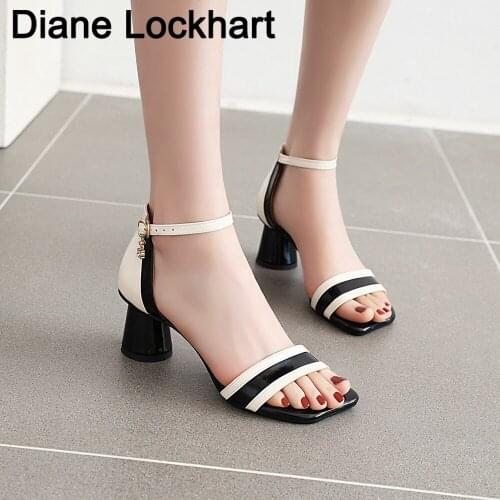 Fashion Women Open Toe Breathable High Heels Sandalia Buckle Strap Dancing Shoes female Party Dress shoes Womens sandals