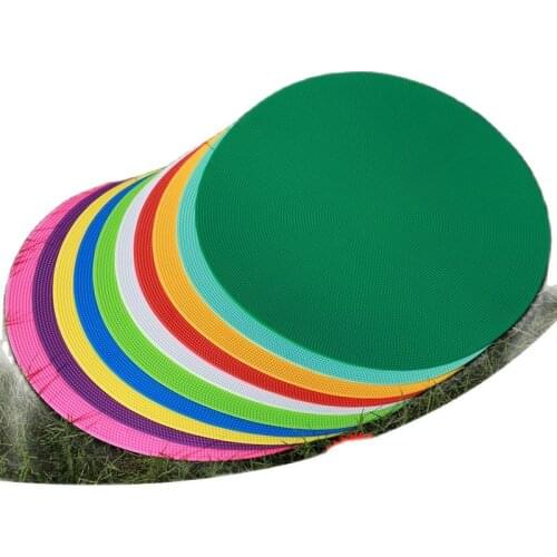 Factory wholesale high quality 30 cm big size PVC soccer training flat digital marker cone football training plate marker disc