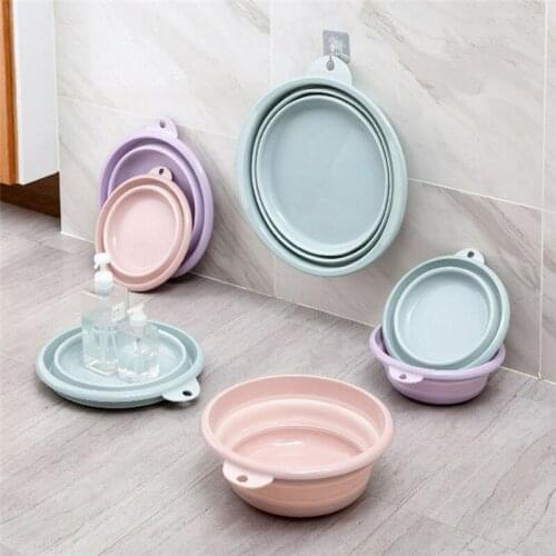 Portable Bathroom Folding Bucket Foldable Basin Tourism Outdoor Folding Bucket Fishing Promotion Camping Car Wash Bucket Outdoor