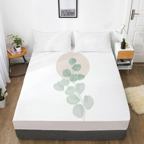 1PC Fitted Sheets Mattress Cover With Elastic Band 3D Bedsheet Linens 135x200 200x220 Bed Sheet Customize any size design