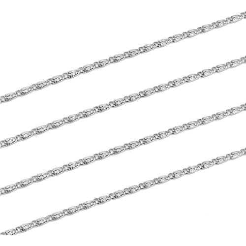 Silver/gold tone Stainless Steel Brass Figaro Ball Chains Findings Fit for Jewelry Making 2.5MM width